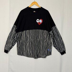 Disney Tim Burton's The Nightmare Before Christmas Black White Spirit Jersey XL